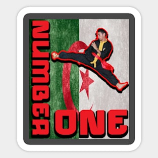 funny number one martial arts sports collection Sticker